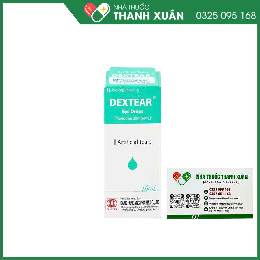 Dextear thuốc điều trị triệu chứng khô mắt